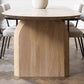 Modern Solid Wood Table for Restaurant Oval Dining Table with Double Pedestal Clearhalo 'Dining Tables & Seating' 'Dining Tables' 'dining_table' 'furn' 'furn_dining_table' 'Furniture' 'furniture_dining_table' 'Kitchen & Dining Furniture' 'kitchen' 'kitchen_dining_table' 4808704