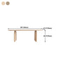 Modern Solid Wood Table for Restaurant Oval Dining Table with Double Pedestal Clearhalo 'Dining Tables & Seating' 'Dining Tables' 'dining_table' 'furn' 'furn_dining_table' 'Furniture' 'furniture_dining_table' 'Kitchen & Dining Furniture' 'kitchen' 'kitchen_dining_table' 4808709