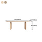 Modern Solid Wood Table for Restaurant Oval Dining Table with Double Pedestal Clearhalo 'Dining Tables & Seating' 'Dining Tables' 'dining_table' 'furn' 'furn_dining_table' 'Furniture' 'furniture_dining_table' 'Kitchen & Dining Furniture' 'kitchen' 'kitchen_dining_table' 4808714
