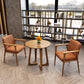 Modern Pine Solid Wood Dining Table Double Pedestal Dining Table for Dining Room Round Brown Clearhalo 'Dining Tables & Seating' 'Dining Tables' 'dining_table' 'furn' 'furn_dining_table' 'Furniture' 'furniture_dining_table' 'Kitchen & Dining Furniture' 'kitchen' 'kitchen_dining_table' 4808764