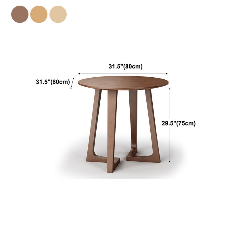 Modern Pine Solid Wood Dining Table Double Pedestal Dining Table for Dining Room Clearhalo 'Dining Tables & Seating' 'Dining Tables' 'dining_table' 'furn' 'furn_dining_table' 'Furniture' 'furniture_dining_table' 'Kitchen & Dining Furniture' 'kitchen' 'kitchen_dining_table' 4808778