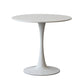 Contemporary Top Dining Table Round Dining Table with Pedestal Base White Without Chairs Clearhalo 'Dining Tables & Seating' 'Dining Tables' 'dining_table' 'furn' 'furn_dining_table' 'Furniture' 'furniture_dining_table' 'Kitchen & Dining Furniture' 'kitchen' 'kitchen_dining_table' 4808804