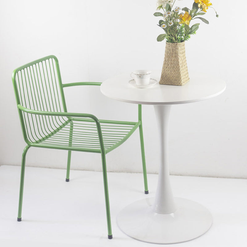 Contemporary Top Dining Table Round Dining Table with Pedestal Base Clearhalo 'Dining Tables & Seating' 'Dining Tables' 'dining_table' 'furn' 'furn_dining_table' 'Furniture' 'furniture_dining_table' 'Kitchen & Dining Furniture' 'kitchen' 'kitchen_dining_table' 4808811