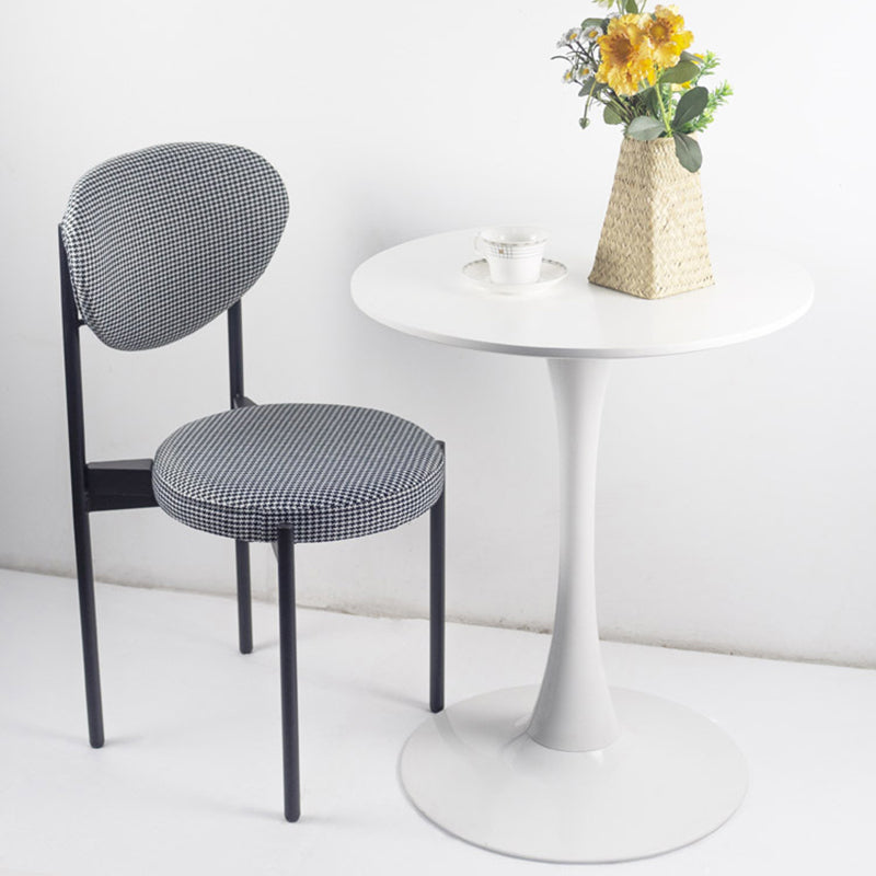 Contemporary Top Dining Table Round Dining Table with Pedestal Base Clearhalo 'Dining Tables & Seating' 'Dining Tables' 'dining_table' 'furn' 'furn_dining_table' 'Furniture' 'furniture_dining_table' 'Kitchen & Dining Furniture' 'kitchen' 'kitchen_dining_table' 4808812