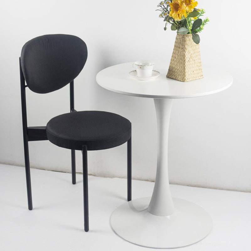 Contemporary Top Dining Table Round Dining Table with Pedestal Base Clearhalo 'Dining Tables & Seating' 'Dining Tables' 'dining_table' 'furn' 'furn_dining_table' 'Furniture' 'furniture_dining_table' 'Kitchen & Dining Furniture' 'kitchen' 'kitchen_dining_table' 4808813