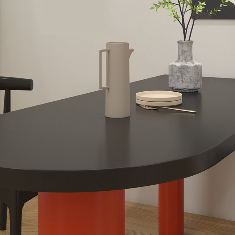 Simplicity Pine Restaurant Table Solid Wood Matte Finish 3 Legs Dining Table Clearhalo 'Dining Tables & Seating' 'Dining Tables' 'dining_table' 'furn' 'furn_dining_table' 'Furniture' 'furniture_dining_table' 'Kitchen & Dining Furniture' 'kitchen' 'kitchen_dining_table' 4808843