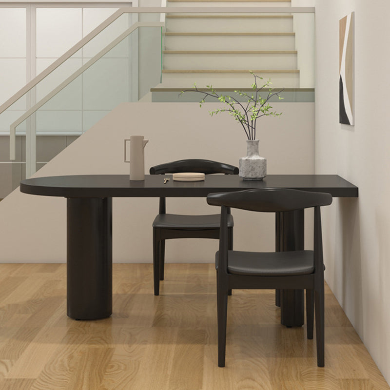 Simplicity Pine Restaurant Table Solid Wood Matte Finish 3 Legs Dining Table Clearhalo 'Dining Tables & Seating' 'Dining Tables' 'dining_table' 'furn' 'furn_dining_table' 'Furniture' 'furniture_dining_table' 'Kitchen & Dining Furniture' 'kitchen' 'kitchen_dining_table' 4808847