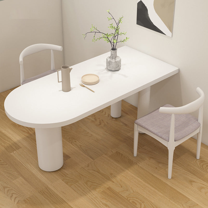 Simplicity Pine Restaurant Table Solid Wood Matte Finish 3 Legs Dining Table Clearhalo 'Dining Tables & Seating' 'Dining Tables' 'dining_table' 'furn' 'furn_dining_table' 'Furniture' 'furniture_dining_table' 'Kitchen & Dining Furniture' 'kitchen' 'kitchen_dining_table' 4808849