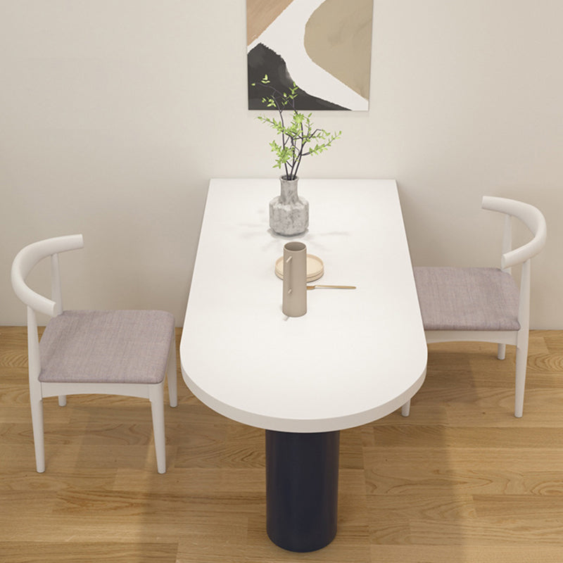 Simplicity Pine Restaurant Table Solid Wood Matte Finish 3 Legs Dining Table Clearhalo 'Dining Tables & Seating' 'Dining Tables' 'dining_table' 'furn' 'furn_dining_table' 'Furniture' 'furniture_dining_table' 'Kitchen & Dining Furniture' 'kitchen' 'kitchen_dining_table' 4808850