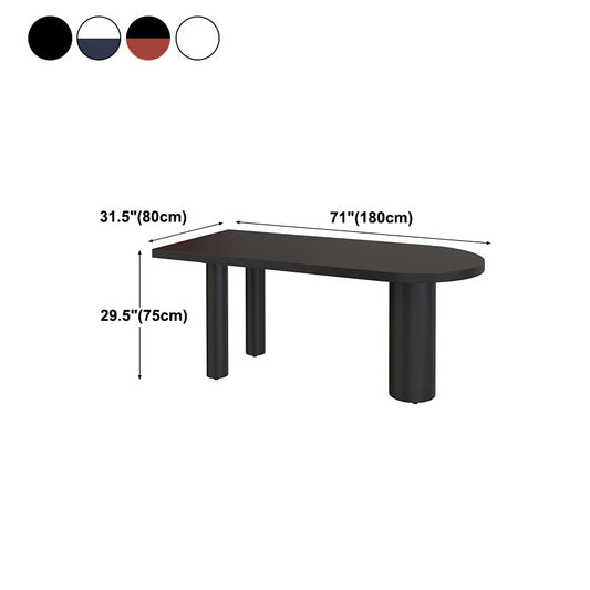 Simplicity Pine Restaurant Table Solid Wood Matte Finish 3 Legs Dining Table Clearhalo 'Dining Tables & Seating' 'Dining Tables' 'dining_table' 'furn' 'furn_dining_table' 'Furniture' 'furniture_dining_table' 'Kitchen & Dining Furniture' 'kitchen' 'kitchen_dining_table' 4808853