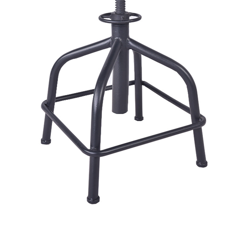 Industrial Dining Chair Adjustable Height Chair with Metal Legs Clearhalo 'Dining Chairs' 'Dining Tables & Seating' 'dining_chair' 'furn' 'furn_dining_chair' 'Furniture' 'furniture_dining_chair' 'Kitchen & Dining Furniture' 4808899