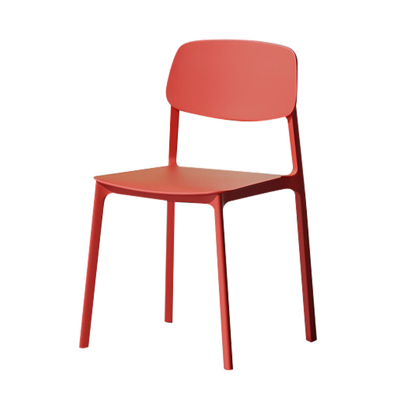 Nordic Style Open Back Dining Side Chair for Home Plastic Dining Armless Chair Clearhalo 'Dining Chairs' 'Dining Tables & Seating' 'dining_chair' 'furn' 'furn_dining_chair' 'Furniture' 'furniture_dining_chair' 'Kitchen & Dining Furniture' 4808917