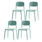 Nordic Style Open Back Dining Side Chair for Home Plastic Dining Armless Chair Green 4 Piece Set Clearhalo 'Dining Chairs' 'Dining Tables & Seating' 'dining_chair' 'furn' 'furn_dining_chair' 'Furniture' 'furniture_dining_chair' 'Kitchen & Dining Furniture' 4808924