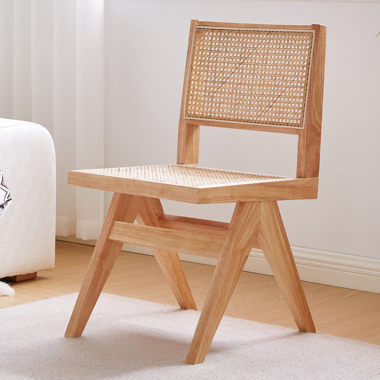 Nordic Style Wood Side Dining Chairs Open Back Dining Side Chair Natural 1 Piece Clearhalo 'Dining Chairs' 'Dining Tables & Seating' 'dining_chair' 'furn' 'furn_dining_chair' 'Furniture' 'furniture_dining_chair' 'Kitchen & Dining Furniture' 4808932