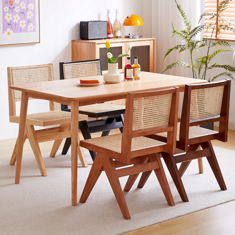 Nordic Style Wood Side Dining Chairs Open Back Dining Side Chair Clearhalo 'Dining Chairs' 'Dining Tables & Seating' 'dining_chair' 'furn' 'furn_dining_chair' 'Furniture' 'furniture_dining_chair' 'Kitchen & Dining Furniture' 4808933