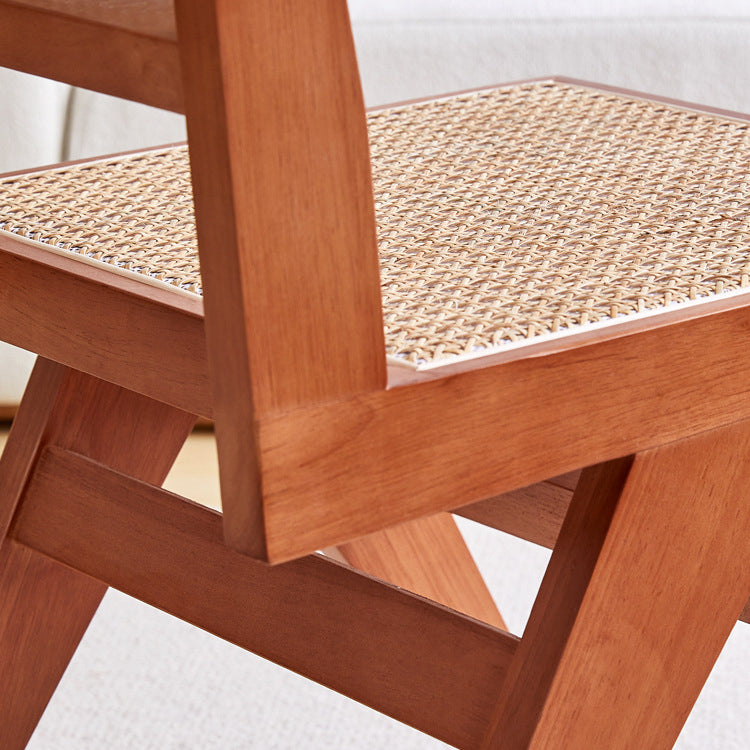 Nordic Style Wood Side Dining Chairs Open Back Dining Side Chair Clearhalo 'Dining Chairs' 'Dining Tables & Seating' 'dining_chair' 'furn' 'furn_dining_chair' 'Furniture' 'furniture_dining_chair' 'Kitchen & Dining Furniture' 4808941