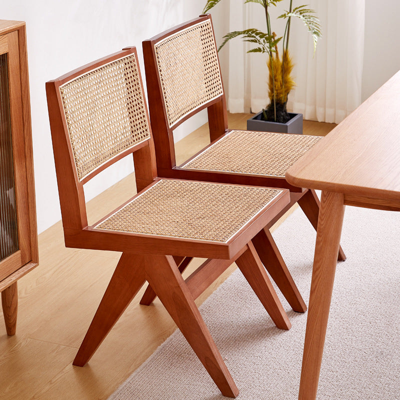 Nordic Style Wood Side Dining Chairs Open Back Dining Side Chair Clearhalo 'Dining Chairs' 'Dining Tables & Seating' 'dining_chair' 'furn' 'furn_dining_chair' 'Furniture' 'furniture_dining_chair' 'Kitchen & Dining Furniture' 4808943