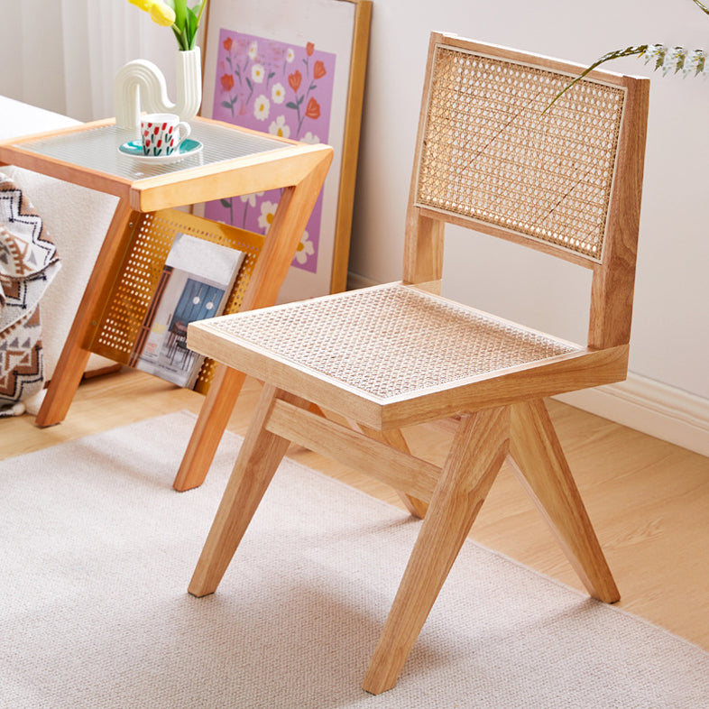 Nordic Style Wood Side Dining Chairs Open Back Dining Side Chair Clearhalo 'Dining Chairs' 'Dining Tables & Seating' 'dining_chair' 'furn' 'furn_dining_chair' 'Furniture' 'furniture_dining_chair' 'Kitchen & Dining Furniture' 4808944