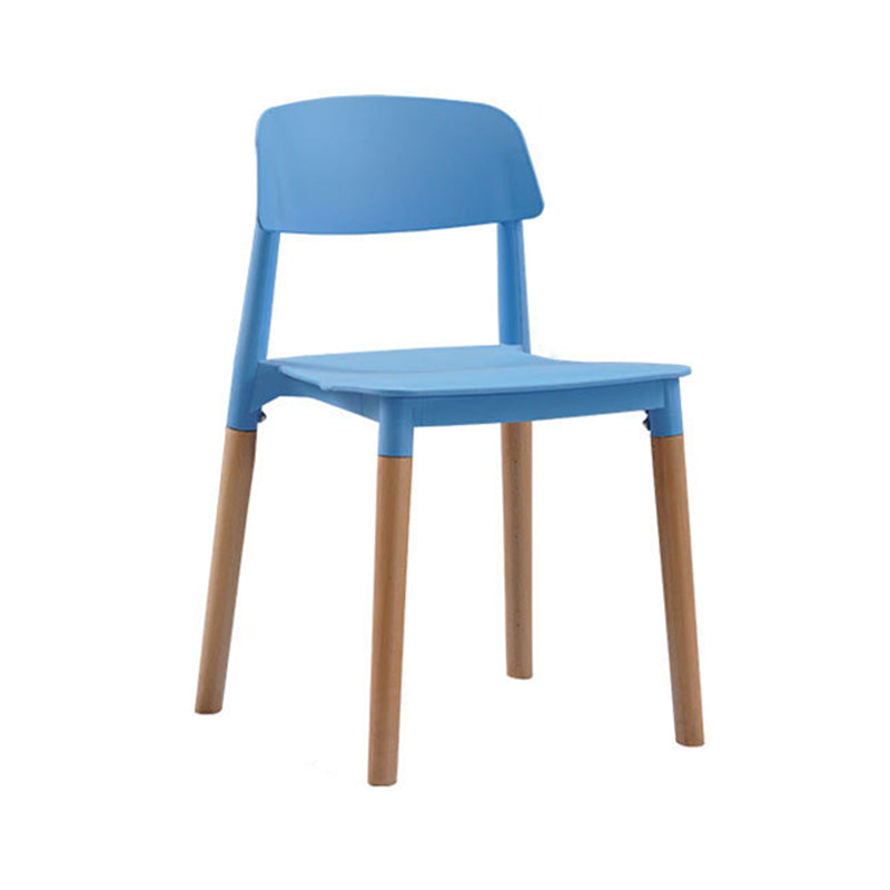 Wood Scandinavian Kitchen Dining Room Chair Open Back Side Chair Clearhalo 'Dining Chairs' 'Dining Tables & Seating' 'dining_chair' 'furn' 'furn_dining_chair' 'Furniture' 'furniture_dining_chair' 'Kitchen & Dining Furniture' 4808954