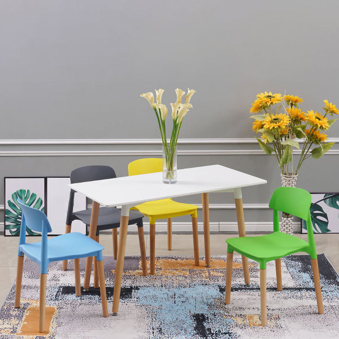 Wood Scandinavian Kitchen Dining Room Chair Open Back Side Chair Clearhalo 'Dining Chairs' 'Dining Tables & Seating' 'dining_chair' 'furn' 'furn_dining_chair' 'Furniture' 'furniture_dining_chair' 'Kitchen & Dining Furniture' 4808967