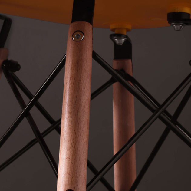 Scandinavian Wood Kitchen Dining Room Chair Open Back Side Chair Clearhalo 'Dining Chairs' 'Dining Tables & Seating' 'dining_chair' 'Furniture' 'furniture_dining_chair' 'Kitchen & Dining Furniture' 4809014