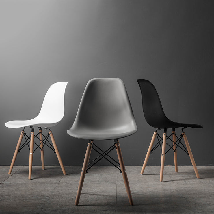 Scandinavian Wood Kitchen Dining Room Chair Open Back Side Chair Clearhalo 'Dining Chairs' 'Dining Tables & Seating' 'dining_chair' 'Furniture' 'furniture_dining_chair' 'Kitchen & Dining Furniture' 4809017