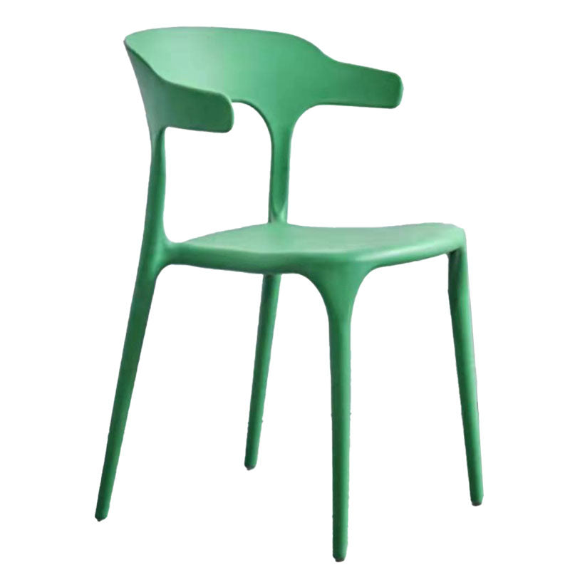 Contemporary Style Chair Kitchen Armless Chair with Plastic Legs Clearhalo 'Dining Chairs' 'Dining Tables & Seating' 'dining_chair' 'furn' 'furn_dining_chair' 'Furniture' 'furniture_dining_chair' 'Kitchen & Dining Furniture' 4809030