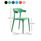 Contemporary Style Chair Kitchen Armless Chair with Plastic Legs Clearhalo 'Dining Chairs' 'Dining Tables & Seating' 'dining_chair' 'furn' 'furn_dining_chair' 'Furniture' 'furniture_dining_chair' 'Kitchen & Dining Furniture' 4809037