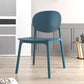 Contemporary Style Stackable Chair Kitchen Armless Chair with Plastic Legs Blue 1 Piece Clearhalo 'Dining Chairs' 'Dining Tables & Seating' 'dining_chair' 'Furniture' 'furniture_dining_chair' 'Kitchen & Dining Furniture' 4809068