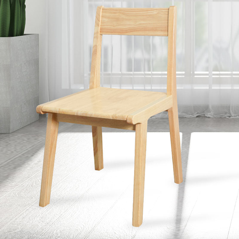 Contemporary Style Open Back Chair Wood Kitchen Dining Armless Chair Clearhalo 'Dining Chairs' 'Dining Tables & Seating' 'dining_chair' 'furn' 'furn_dining_chair' 'Furniture' 'furniture_dining_chair' 'Kitchen & Dining Furniture' 4809108