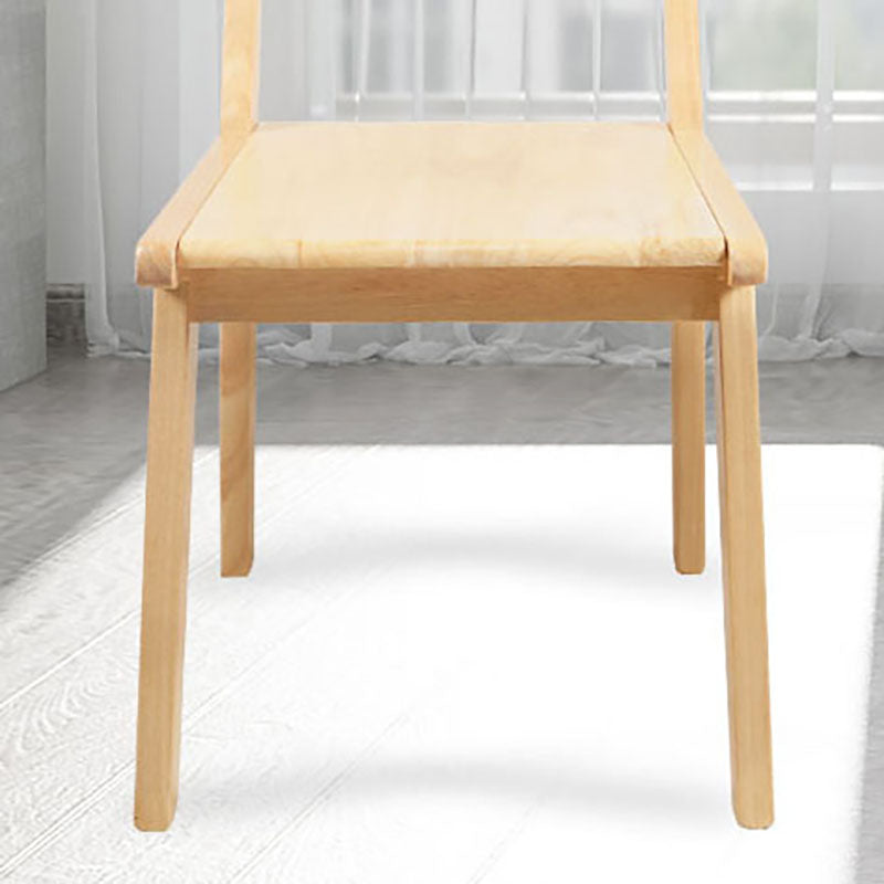 Contemporary Style Open Back Chair Wood Kitchen Dining Armless Chair Clearhalo 'Dining Chairs' 'Dining Tables & Seating' 'dining_chair' 'furn' 'furn_dining_chair' 'Furniture' 'furniture_dining_chair' 'Kitchen & Dining Furniture' 4809121