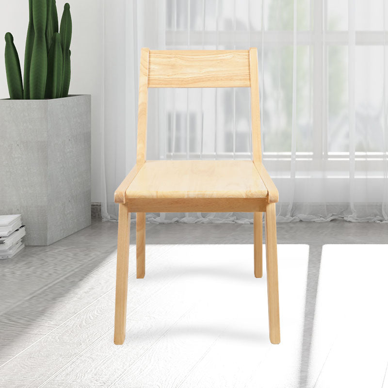 Contemporary Style Open Back Chair Wood Kitchen Dining Armless Chair Clearhalo 'Dining Chairs' 'Dining Tables & Seating' 'dining_chair' 'furn' 'furn_dining_chair' 'Furniture' 'furniture_dining_chair' 'Kitchen & Dining Furniture' 4809126