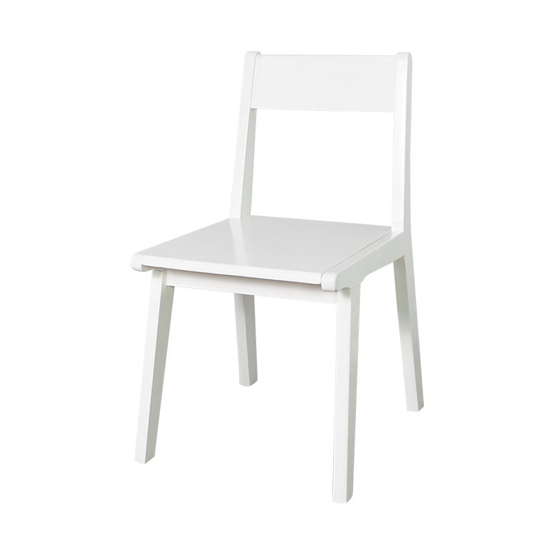 Contemporary Style Open Back Chair Wood Kitchen Dining Armless Chair White 1 Piece Clearhalo 'Dining Chairs' 'Dining Tables & Seating' 'dining_chair' 'furn' 'furn_dining_chair' 'Furniture' 'furniture_dining_chair' 'Kitchen & Dining Furniture' 4809127
