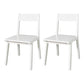 Contemporary Style Open Back Chair Wood Kitchen Dining Armless Chair White 2 Piece Set Clearhalo 'Dining Chairs' 'Dining Tables & Seating' 'dining_chair' 'furn' 'furn_dining_chair' 'Furniture' 'furniture_dining_chair' 'Kitchen & Dining Furniture' 4809128