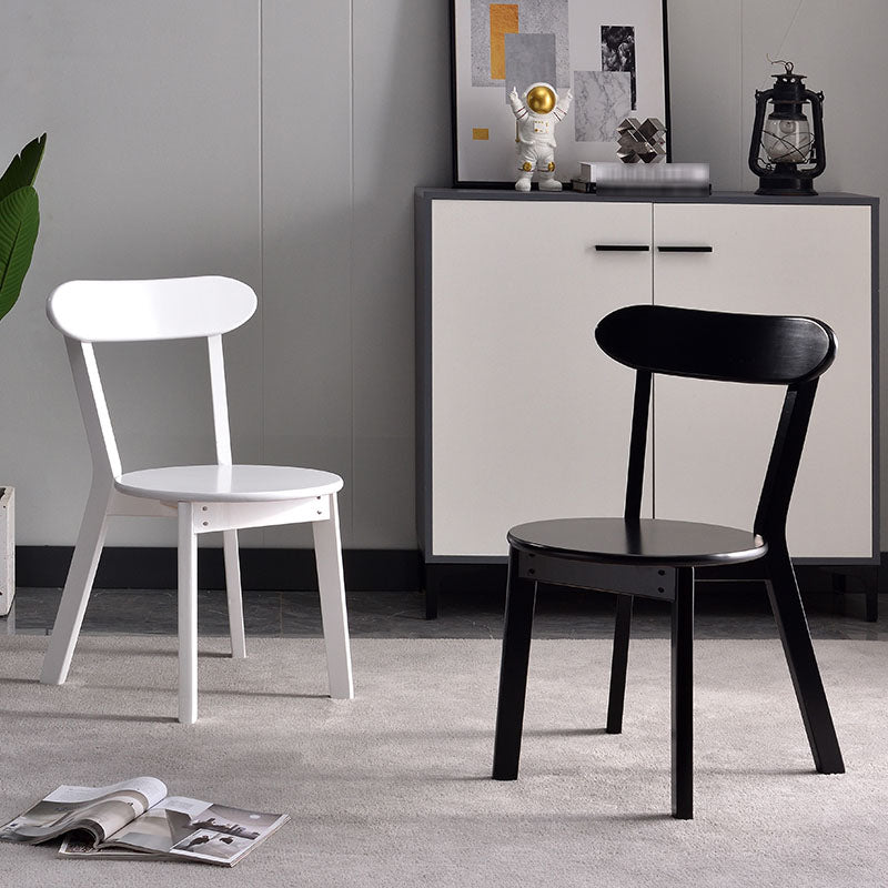 Contemporary Style Open Back Chairs Wood Kitchen Armless Chair Clearhalo 'Dining Chairs' 'Dining Tables & Seating' 'dining_chair' 'furn' 'furn_dining_chair' 'Furniture' 'furniture_dining_chair' 'Kitchen & Dining Furniture' 4809134