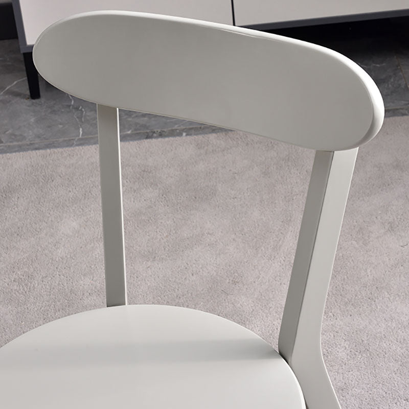 Contemporary Style Open Back Chairs Wood Kitchen Armless Chair Clearhalo 'Dining Chairs' 'Dining Tables & Seating' 'dining_chair' 'furn' 'furn_dining_chair' 'Furniture' 'furniture_dining_chair' 'Kitchen & Dining Furniture' 4809143