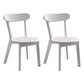 Contemporary Style Open Back Chairs Wood Kitchen Armless Chair White 2 Piece Set Clearhalo 'Dining Chairs' 'Dining Tables & Seating' 'dining_chair' 'furn' 'furn_dining_chair' 'Furniture' 'furniture_dining_chair' 'Kitchen & Dining Furniture' 4809146