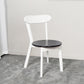 Contemporary Style Open Back Chairs Wood Kitchen Armless Chair White-Black 1 Piece Clearhalo 'Dining Chairs' 'Dining Tables & Seating' 'dining_chair' 'furn' 'furn_dining_chair' 'Furniture' 'furniture_dining_chair' 'Kitchen & Dining Furniture' 4809158