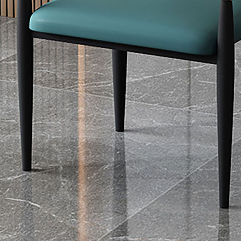 Contemporary Style Chairs Kitchen Arm Side Chair with Metal Legs Clearhalo 'Dining Chairs' 'Dining Tables & Seating' 'dining_chair' 'furn' 'furn_dining_chair' 'Furniture' 'furniture_dining_chair' 'Kitchen & Dining Furniture' 4809180