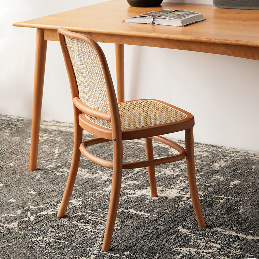 Nordic Style Armless Open Back Chairs for Home Wood Legs Dining Side Chairs Clearhalo 'Dining Chairs' 'Dining Tables & Seating' 'dining_chair' 'furn' 'furn_dining_chair' 'Furniture' 'furniture_dining_chair' 'Kitchen & Dining Furniture' 4809241