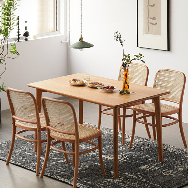 Nordic Style Armless Open Back Chairs for Home Wood Legs Dining Side Chairs Clearhalo 'Dining Chairs' 'Dining Tables & Seating' 'dining_chair' 'furn' 'furn_dining_chair' 'Furniture' 'furniture_dining_chair' 'Kitchen & Dining Furniture' 4809247