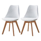 Modern Style Chairs Kitchen Armless Side Chair with Wooden Legs White Set of 2 Clearhalo 'Dining Chairs' 'Dining Tables & Seating' 'dining_chair' 'Furniture' 'furniture_dining_chair' 'Kitchen & Dining Furniture' 4809288