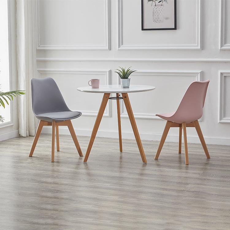 Modern Style Chairs Kitchen Armless Side Chair with Wooden Legs Clearhalo 'Dining Chairs' 'Dining Tables & Seating' 'dining_chair' 'Furniture' 'furniture_dining_chair' 'Kitchen & Dining Furniture' 4809303