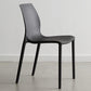 Plastic Scandinavian Dining Kitchen Room Side Chair Solid Back Chair Black 1 Piece Clearhalo 'Dining Chairs' 'Dining Tables & Seating' 'dining_chair' 'Furniture' 'furniture_dining_chair' 'Kitchen & Dining Furniture' 4809332