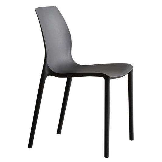 Plastic Scandinavian Dining Kitchen Room Side Chair Solid Back Chair Clearhalo 'Dining Chairs' 'Dining Tables & Seating' 'dining_chair' 'Furniture' 'furniture_dining_chair' 'Kitchen & Dining Furniture' 4809339