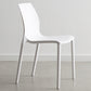 Plastic Scandinavian Dining Kitchen Room Side Chair Solid Back Chair White 1 Piece Clearhalo 'Dining Chairs' 'Dining Tables & Seating' 'dining_chair' 'Furniture' 'furniture_dining_chair' 'Kitchen & Dining Furniture' 4809343