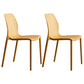 Plastic Scandinavian Dining Kitchen Room Side Chair Solid Back Chair Ginger Set of 2 Clearhalo 'Dining Chairs' 'Dining Tables & Seating' 'dining_chair' 'Furniture' 'furniture_dining_chair' 'Kitchen & Dining Furniture' 4809363