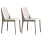 Contemporary Style Chairs Kitchen Armless Side Chair with Metal Legs Light Gray 2 Piece Set Clearhalo 'Dining Chairs' 'Dining Tables & Seating' 'dining_chair' 'furn' 'furn_dining_chair' 'Furniture' 'furniture_dining_chair' 'Kitchen & Dining Furniture' 4809370