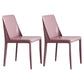 Contemporary Style Chairs Kitchen Armless Side Chair with Metal Legs Pink 2 Piece Set Clearhalo 'Dining Chairs' 'Dining Tables & Seating' 'dining_chair' 'furn' 'furn_dining_chair' 'Furniture' 'furniture_dining_chair' 'Kitchen & Dining Furniture' 4809372
