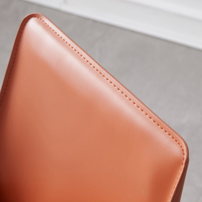 Contemporary Style Chairs Kitchen Armless Side Chair with Metal Legs Clearhalo 'Dining Chairs' 'Dining Tables & Seating' 'dining_chair' 'furn' 'furn_dining_chair' 'Furniture' 'furniture_dining_chair' 'Kitchen & Dining Furniture' 4809379